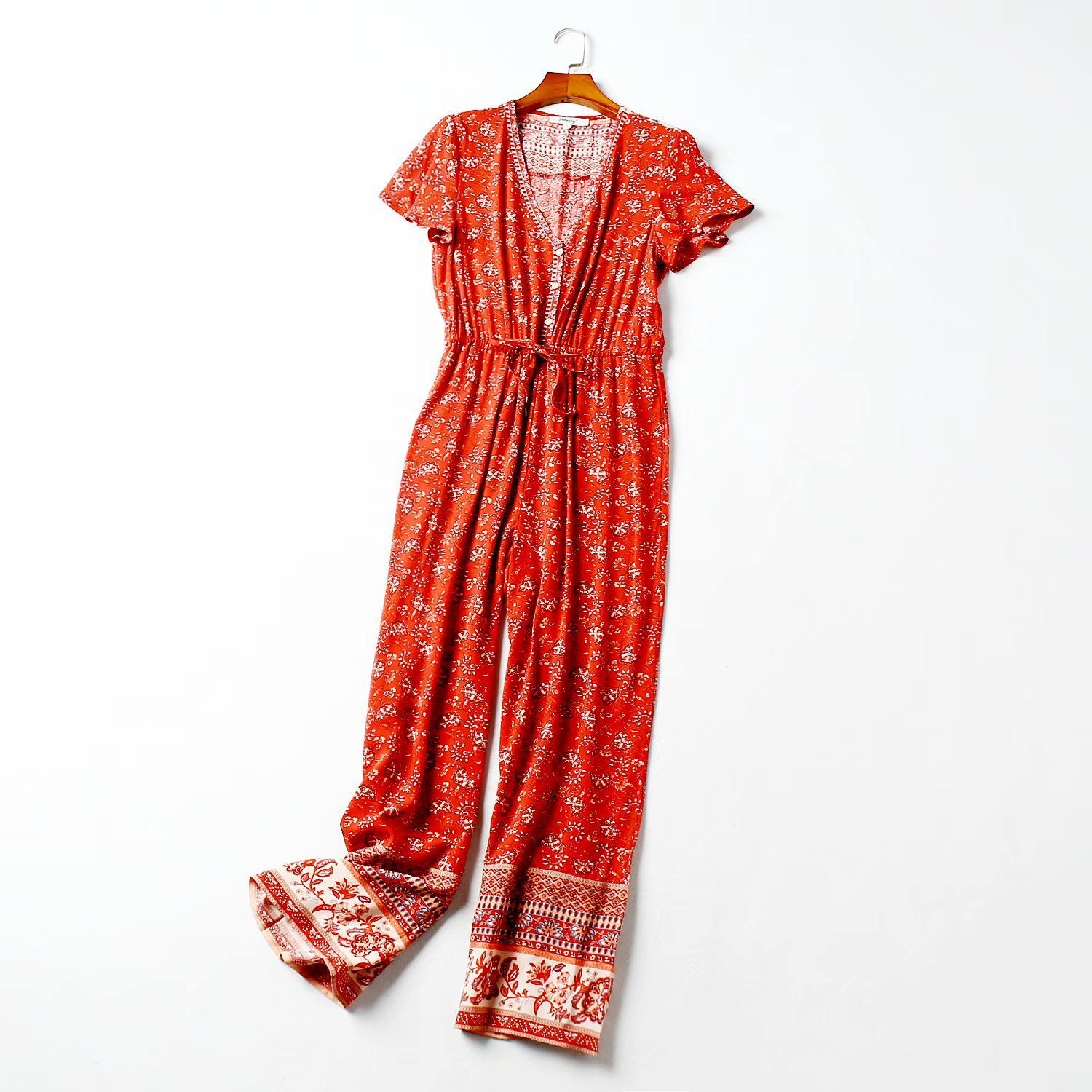 Vacation print jumpsuit