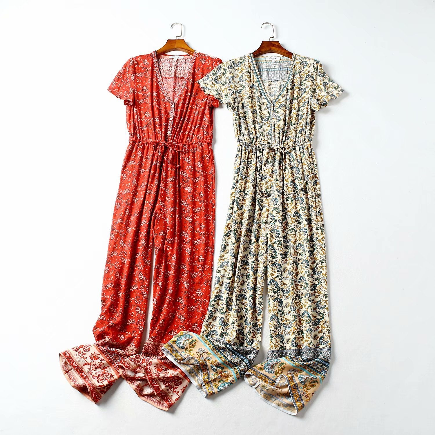 Vacation print jumpsuit